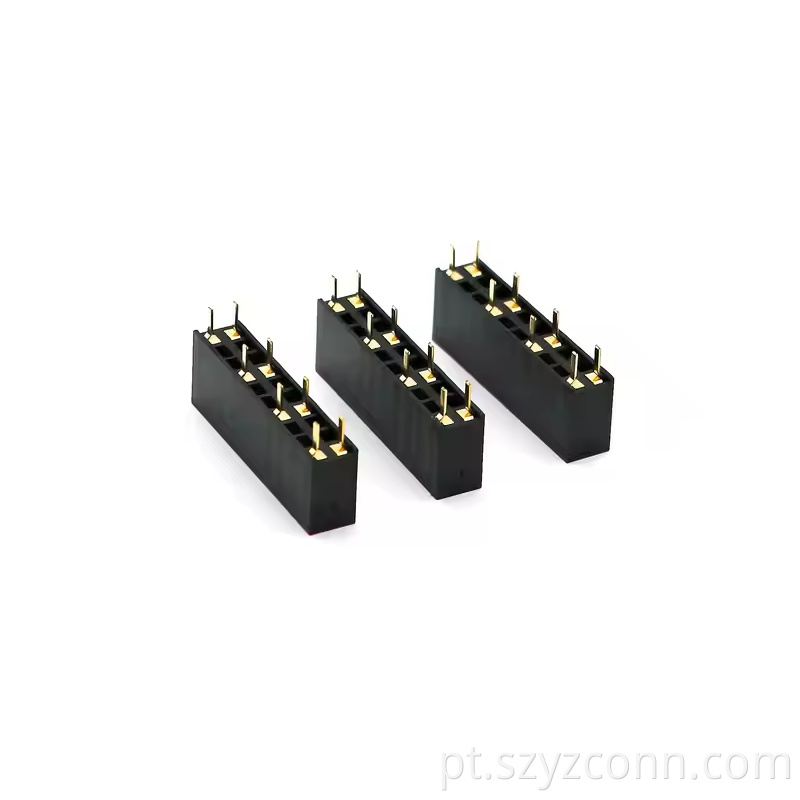 2.54mm Pitch Female Header Dual Row Straight H8.5mm 22P-240P (1)